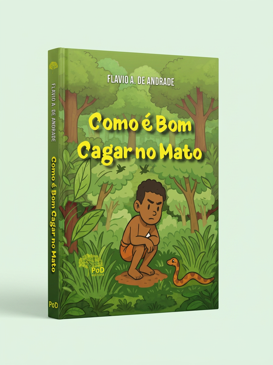 Capa do livro Como é bom cagar no mato